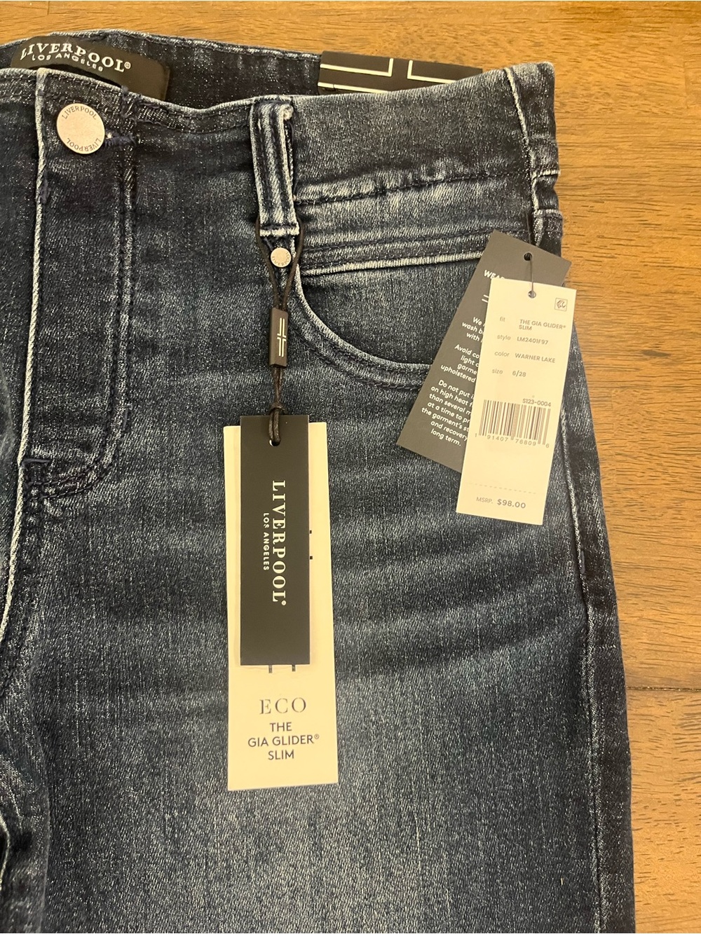 Liverpool Los Angelas The Gia Glider Slim Pants Womens Jeans Size 6 NWT - Picture 4 of 14
